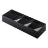 Yamazaki 3D Diagonal Cutlery Case, Black, Approx. W35 X D12 X H5.5cm, Tower Design with Easy-Access Diagonal Dividers, 5414
