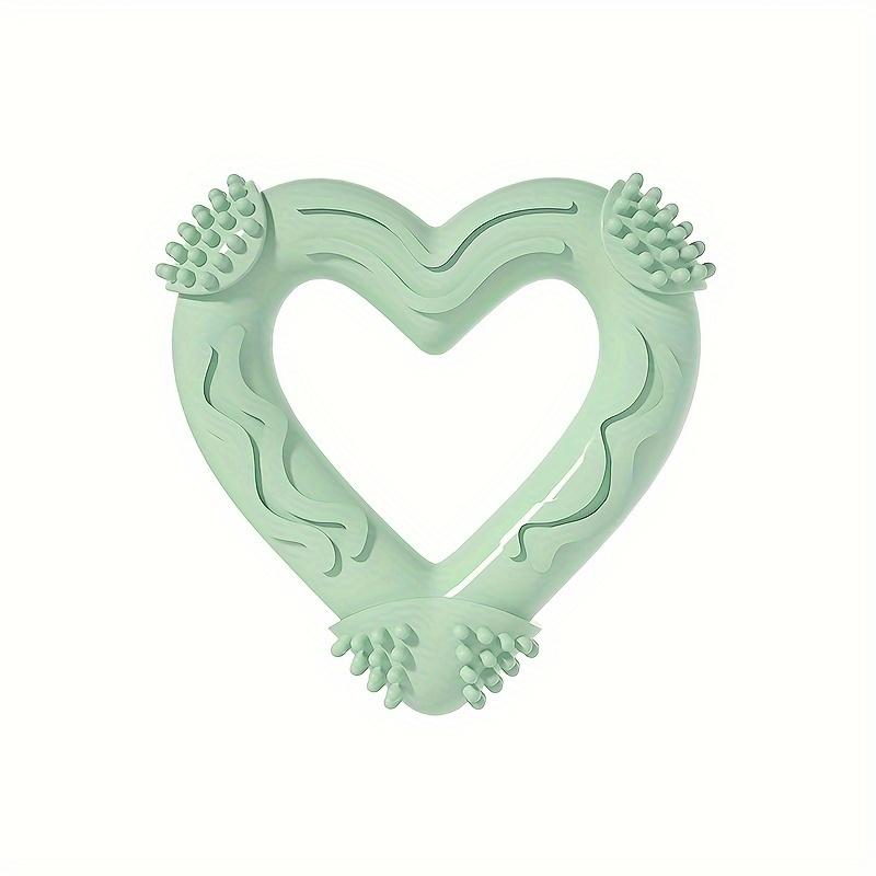 

New Pet Toy Ball Heart-Shaped Chew Teething Durable Boredom Dog Toy Ring Self-Entertainment Boredom Toy зелёный