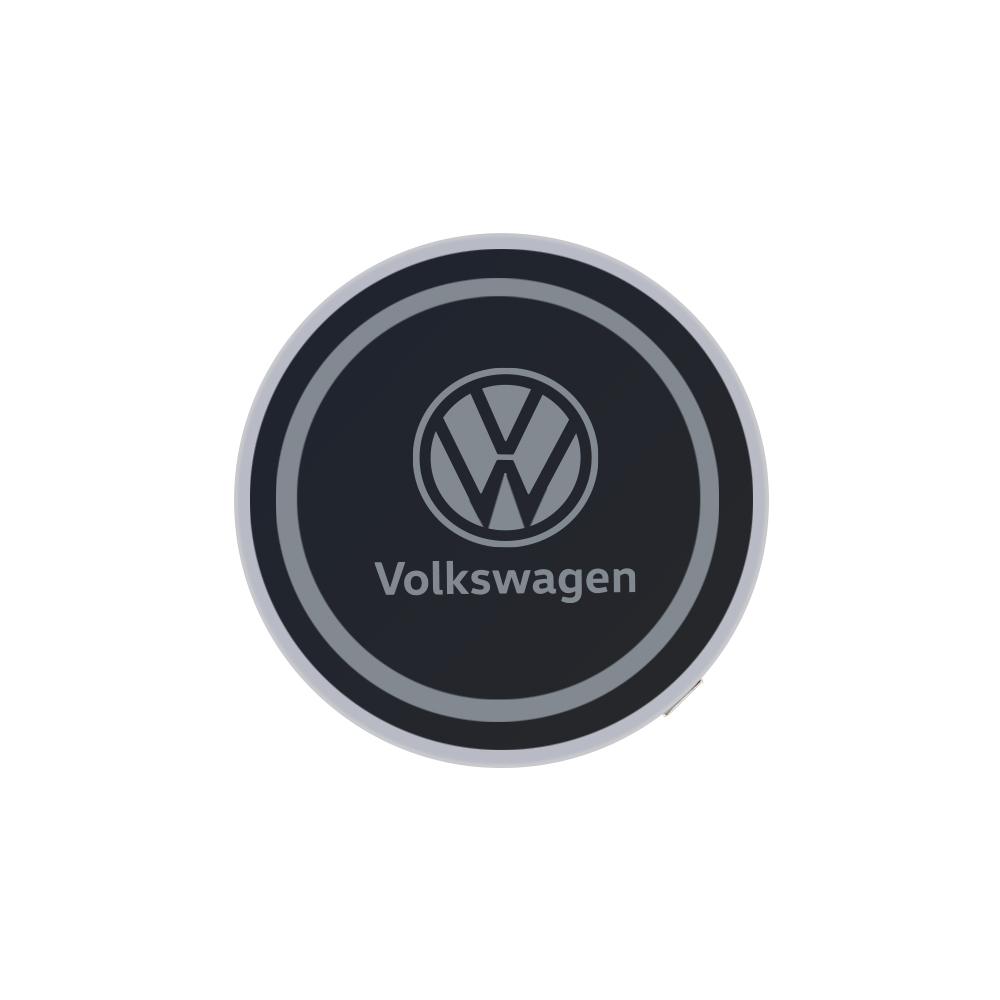 

2025 Hot 1/2pcs LED Luminous Car Water Cup Holder Coaster Lamp For Volkswagen VW Rline Golf 5 mk6 Passat b6 Jetta T-cross Polo T