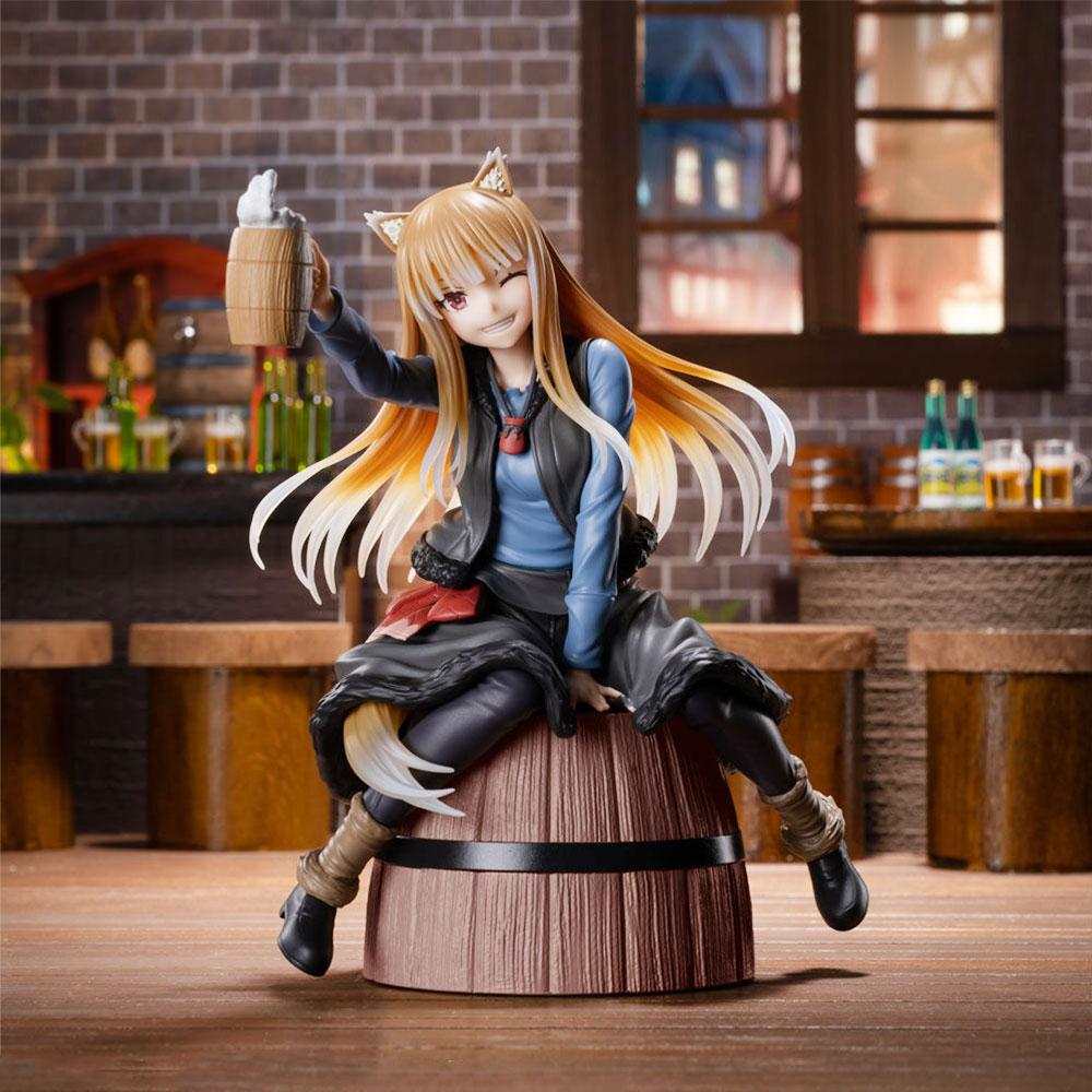 17CM Anime MERCHANT MEETS THE WISE WOLF Figure Holo Sitting Position Anime Model Toys Gifts Collection Decoration Ornaments PVC