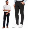 Men's Cotton Pants Classic Chinos Pockets Elegant MORAJ 31 BLACK