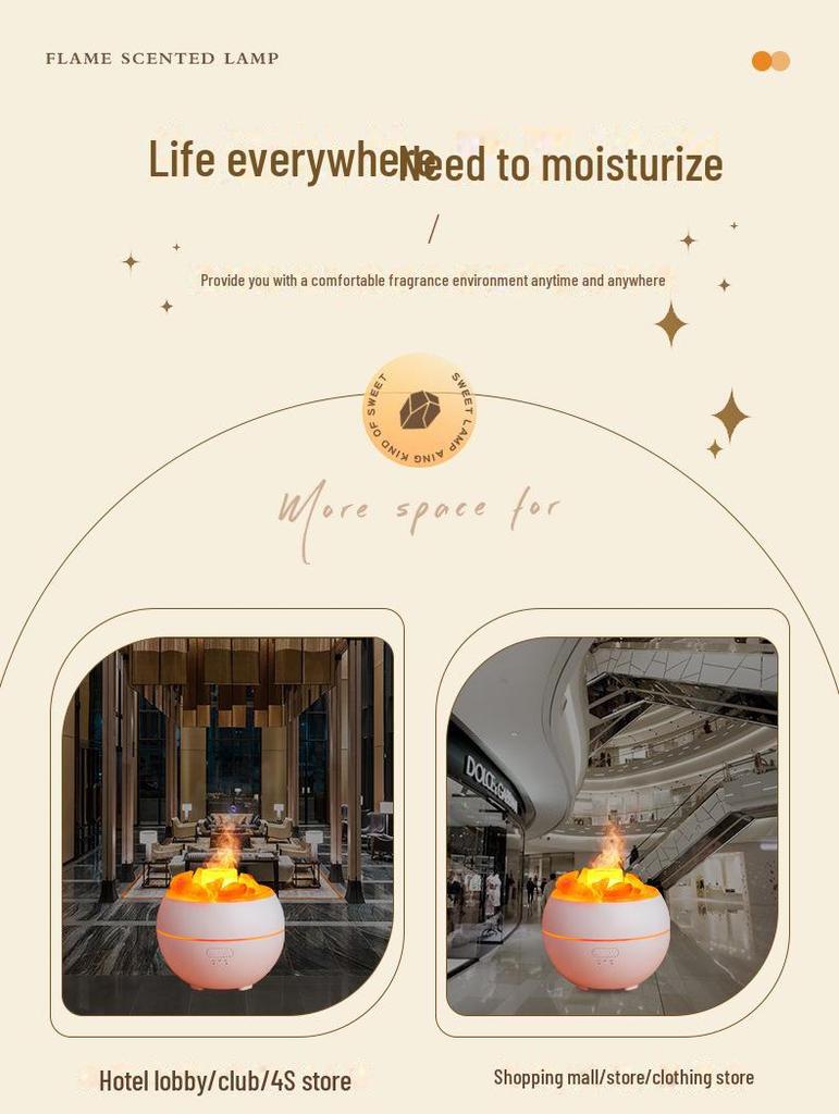 Umidificator cu ultrasunete pentru aromoterapie cu piatră de sare naturală și difuzor de uleiuri esențiale pentru casă și birou