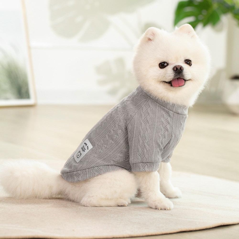 Knitted Pet Clothes Warm Dogs Bottoming Shirt for Small Dogs Dachshund Schnauzer Chihuahua Jumper
