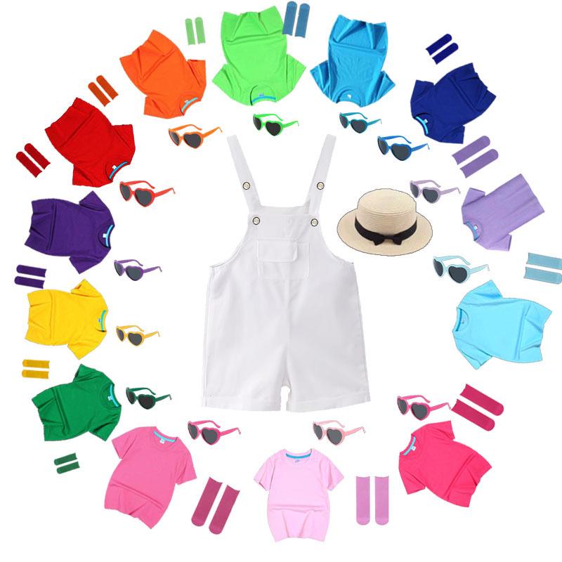 Tute colorate per la stagione della laurea dei bambini, abbigliamento da coro e da ballo
