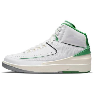 Air 2 Retro Lucky Green Herren-Sneakers Weiß Sail Light-Steel-Grey DR8884-103