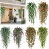 High Quality Colorful Artificial Flowers Vine Realistic Faux Flower Leaf Decorations Eucalyptus Garland Outdoor Garden
