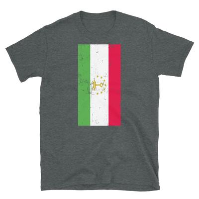 Tajikistan Central Asia Dushanbe Distressed Flag Short-Sleeve Unisex T-Shirt