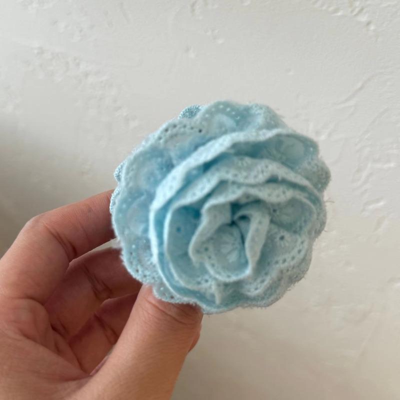 Koreanische Spitzen-Rosenblüten-Haarklammer für Damen, kleine Größe, Hinterkopf-Haargreifer, Hochwertiges Haarstyling-Zubehör