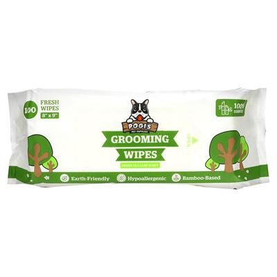 Grooming Wipes, Green Tea Leaves, 100 Fresh Wipes