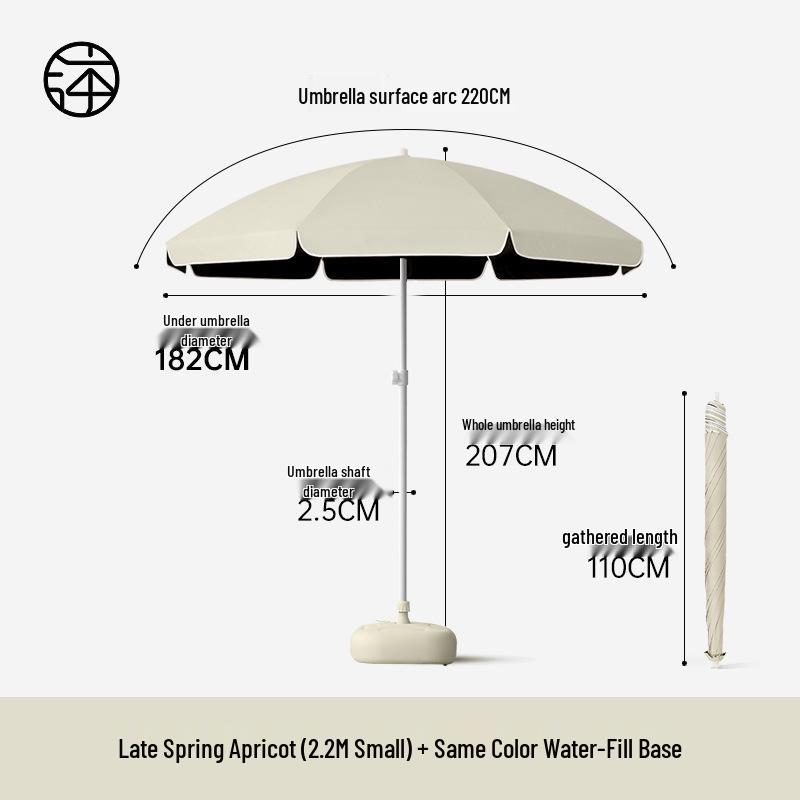 Large Outdoor Sunshade Commercial Stall Umbrella