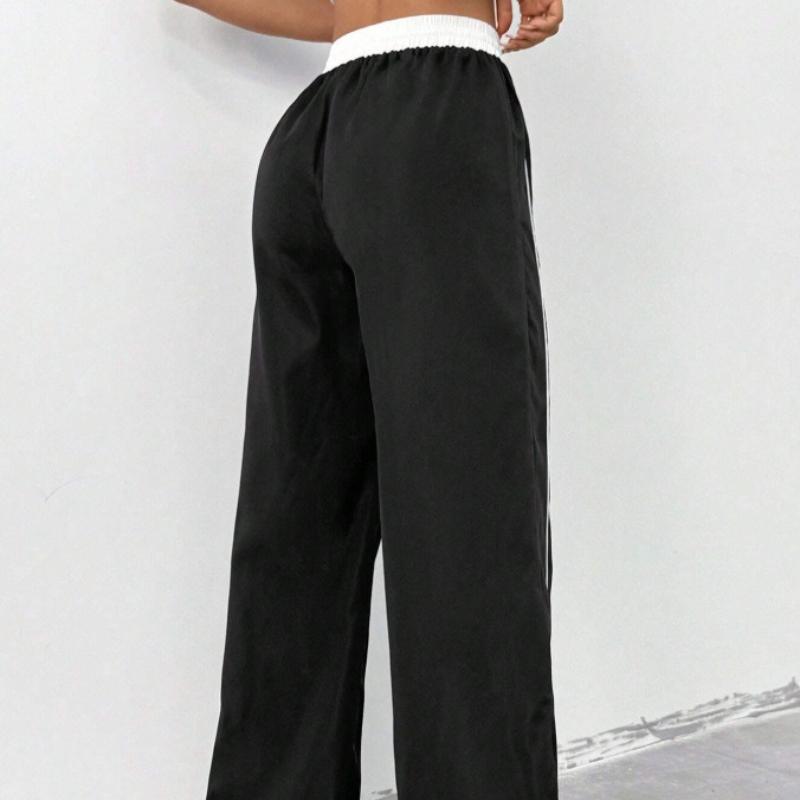 Spring and summer sports style women's clothing fashion loose casual niche hanging wide leg pants
