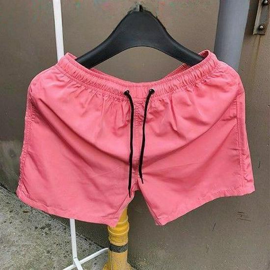 Pánské trendy rychleschnoucí plážové šortky Korejské barvy Candy Color