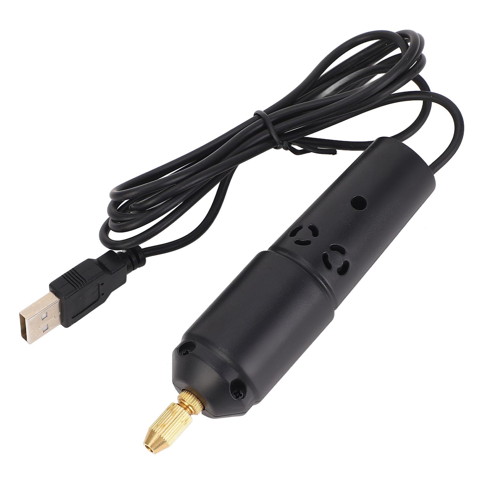 Ручная дрель-тиски USB Электрическая микро-дрель для пластика, смолы, дерева, изготовления ювелирных изделий 5 В 2 А
