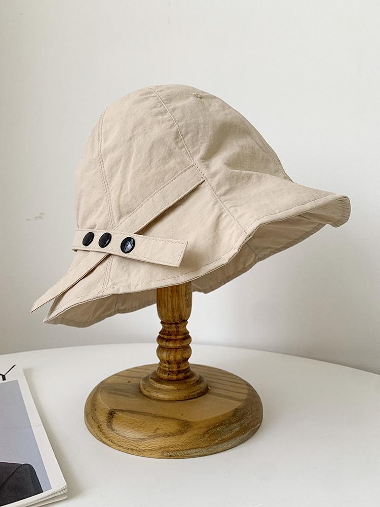 

Lightweight Breathable Fishing Cap Women s Cross Buckle Bucket Hat Spring Summer Casual Style UV Protection Wide Brim Hat M (56-58cm) бежевый