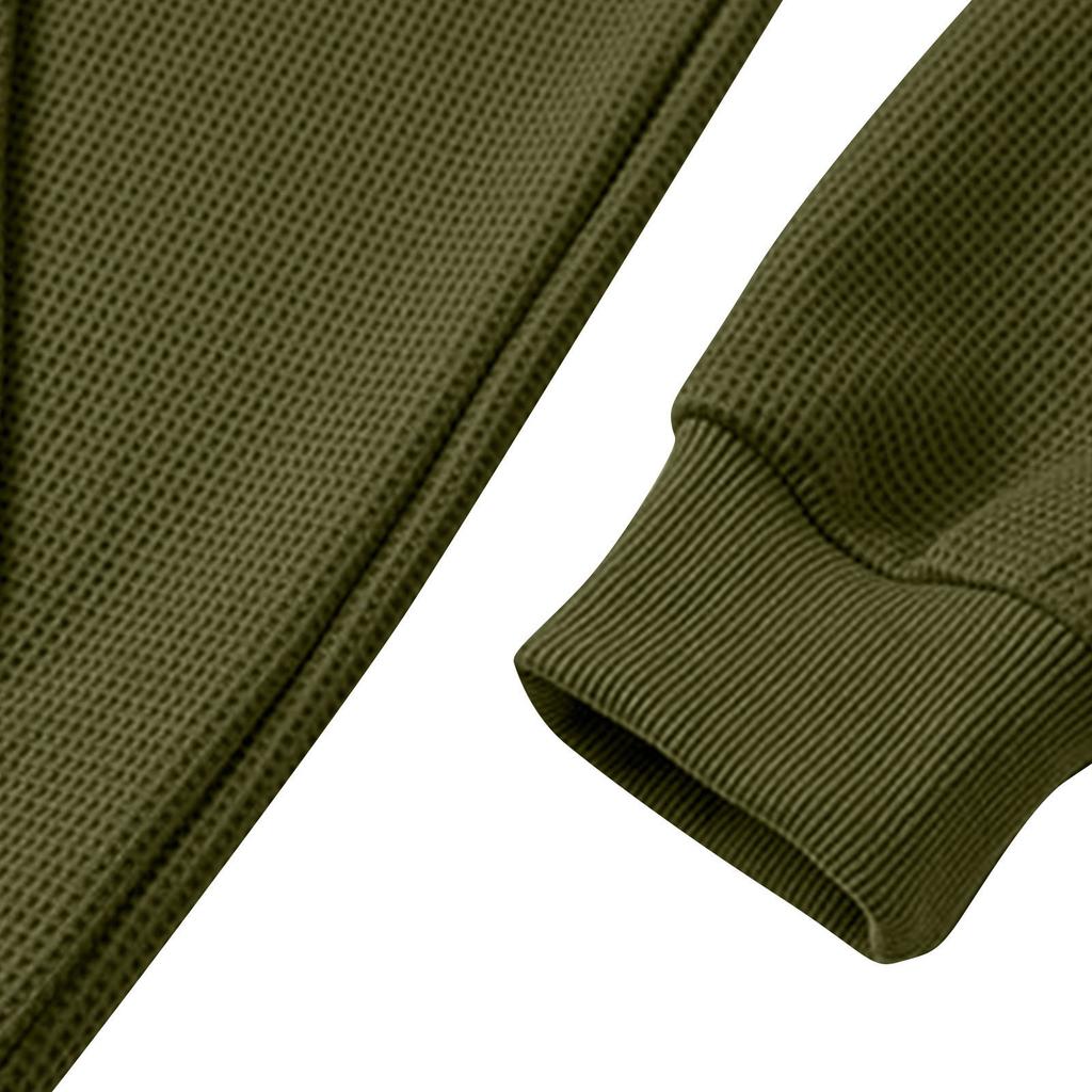 Herren Langarm Texturiertes Kapuzensweatshirt Lässige Leichte Kapuzenpullover Pullover Kordelzug-Kapuzenpullover mit Kängurutasche