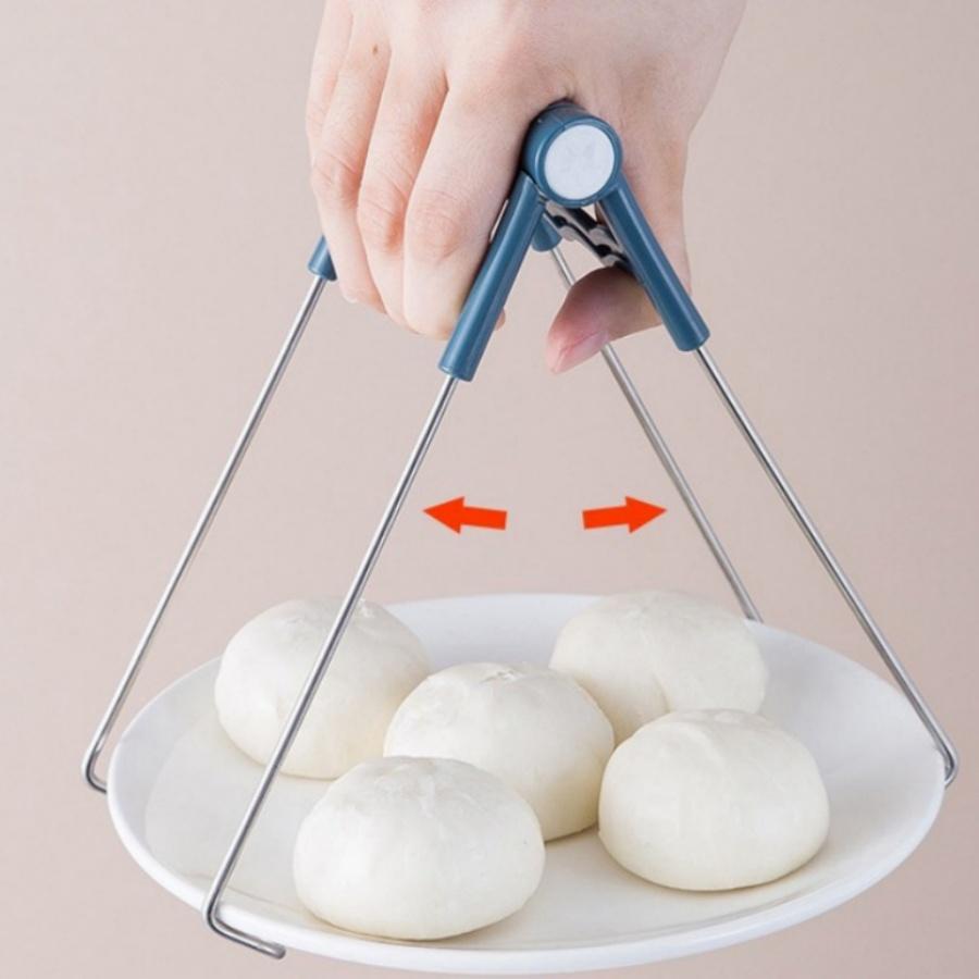 Thickened Stainless Steel Clip Plate Lifter Clip Bowl Anti-Scald Gloves Heat Insulating Mat Kitchen Gadgets Thickened Stainless