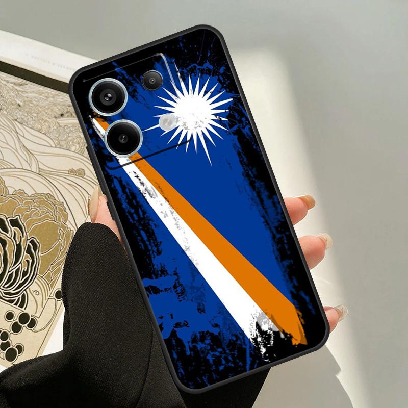 marshall island national flag Case For Xiaomi Redmi Note 13 12 11 9 10 14 Pro 9S 10S 11S 12S Redmi 13C 10C 12C 14C Cover