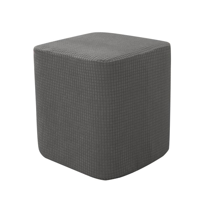 Square Ottoman Cover Stretch Ottoman Slipcover Furniture Protector Folding Storage Footrest Stool Soft Cover With Elastic Bottom