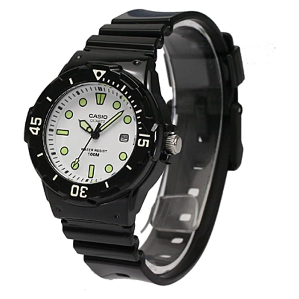 Casio Standard LRW-200H-7E1 Women s Analog Watch White Rubber Waterproof Simple Design