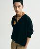 Noirer Boucle 80S Oversized Cardigan (Black)