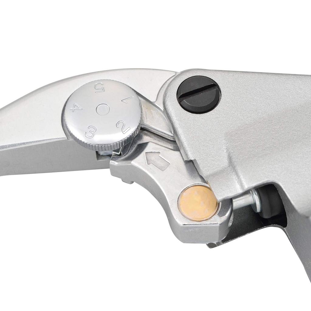 Daytona NISSIN Motorcycle Clutch Master Silver Clear 61748 Cylinder, Horizontal, 14mm, Body/Buffed Lever,