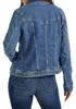 Women's European & American Slim Fit Short Denim Jacket with Lapel Pockets - Versatile Washed Outerwear