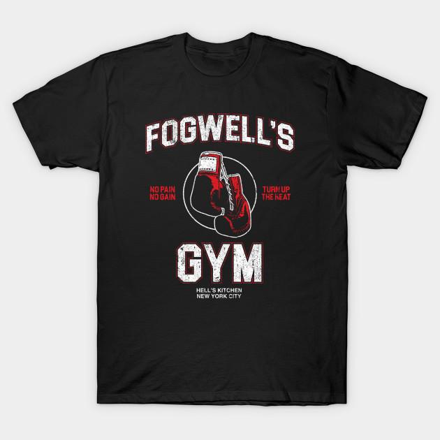 

Мужская черная футболка с принтом Fogwell S Gym Печать на трансферной бумаге без вырезания Хлопковая футболка S чёрный