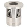 Aluminum Trimmer Head Replacement Universal Cylinder Type Lawnmower Weeding Head for Farming