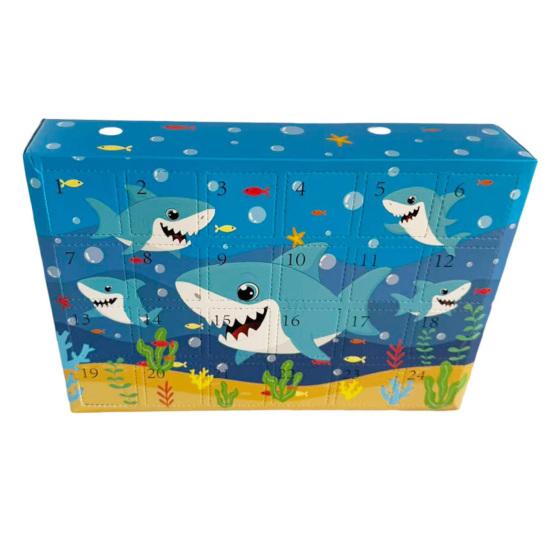 

Рождественский Адвент-календарь 2025 24 дня Календарь обратного отсчета Акула/Лошадь с 24 коллекционными фигурками Праздничные подарки для детей Shark