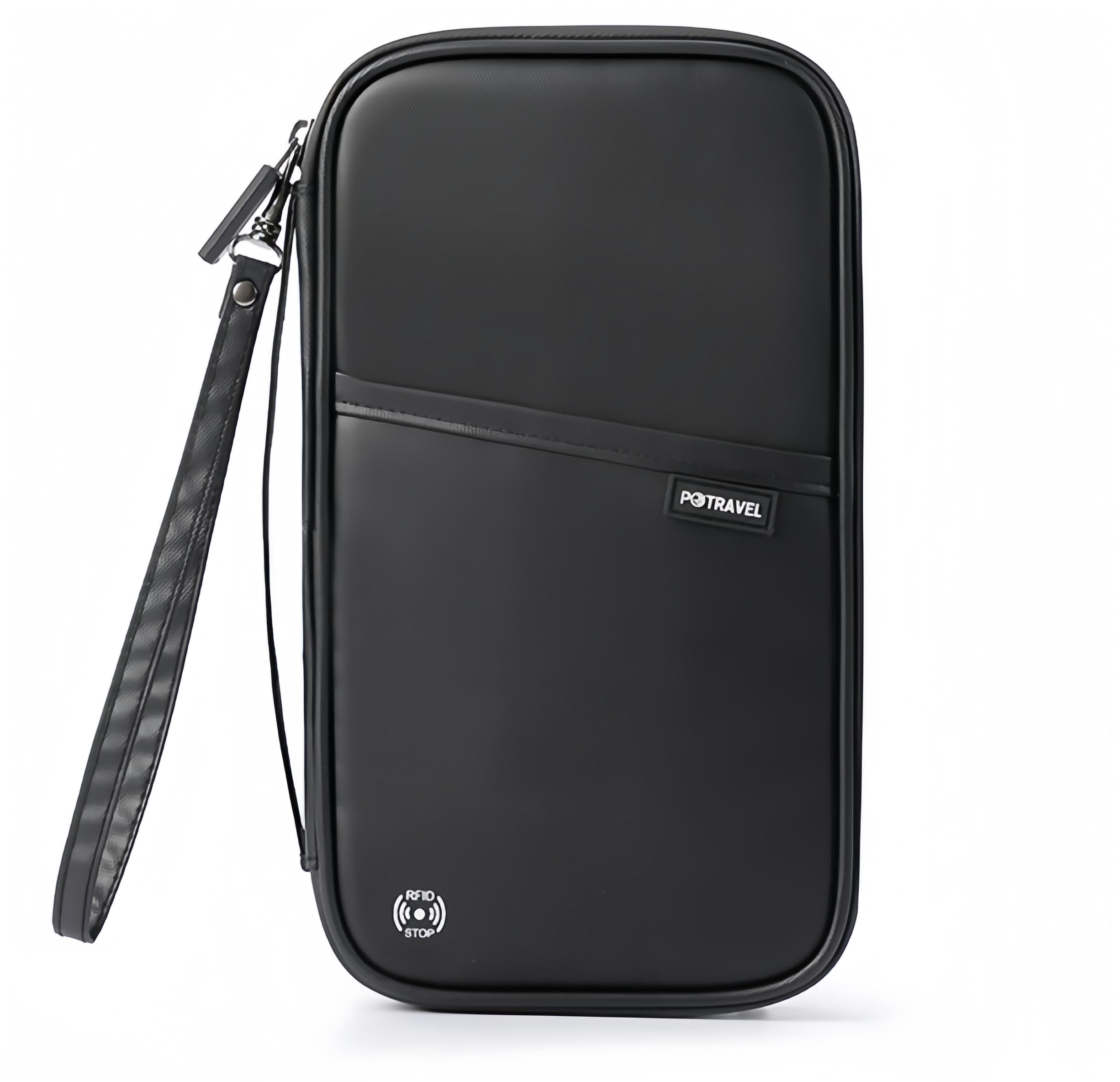 

Multifunctional Passport Case Travel Wallet Skimming Prevention Card Case Waterproof Passport Cover Overseas Travel Convenient Item with Storage чёрный