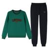 Khmer Embroidered Casual Sport Suit for Women - Spring/Autumn Age-Reducing Sweater & Sweatpants