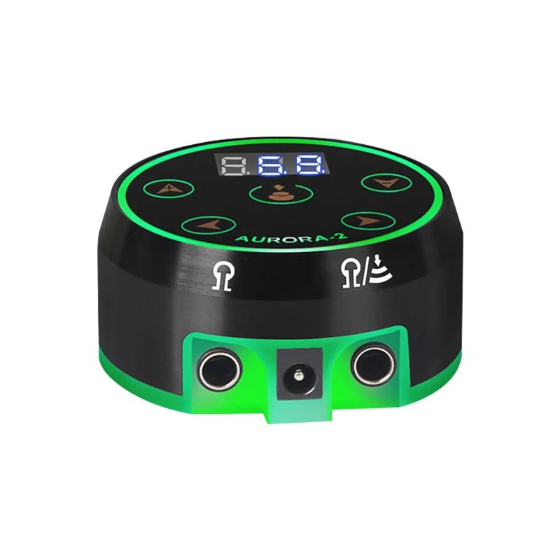 DM Aurora 2 Tattoo Power Supply Upgrade Digital LCD Power Supply Double Digital LCD Screen For Coil & Rotary Tattoo Gun Machine