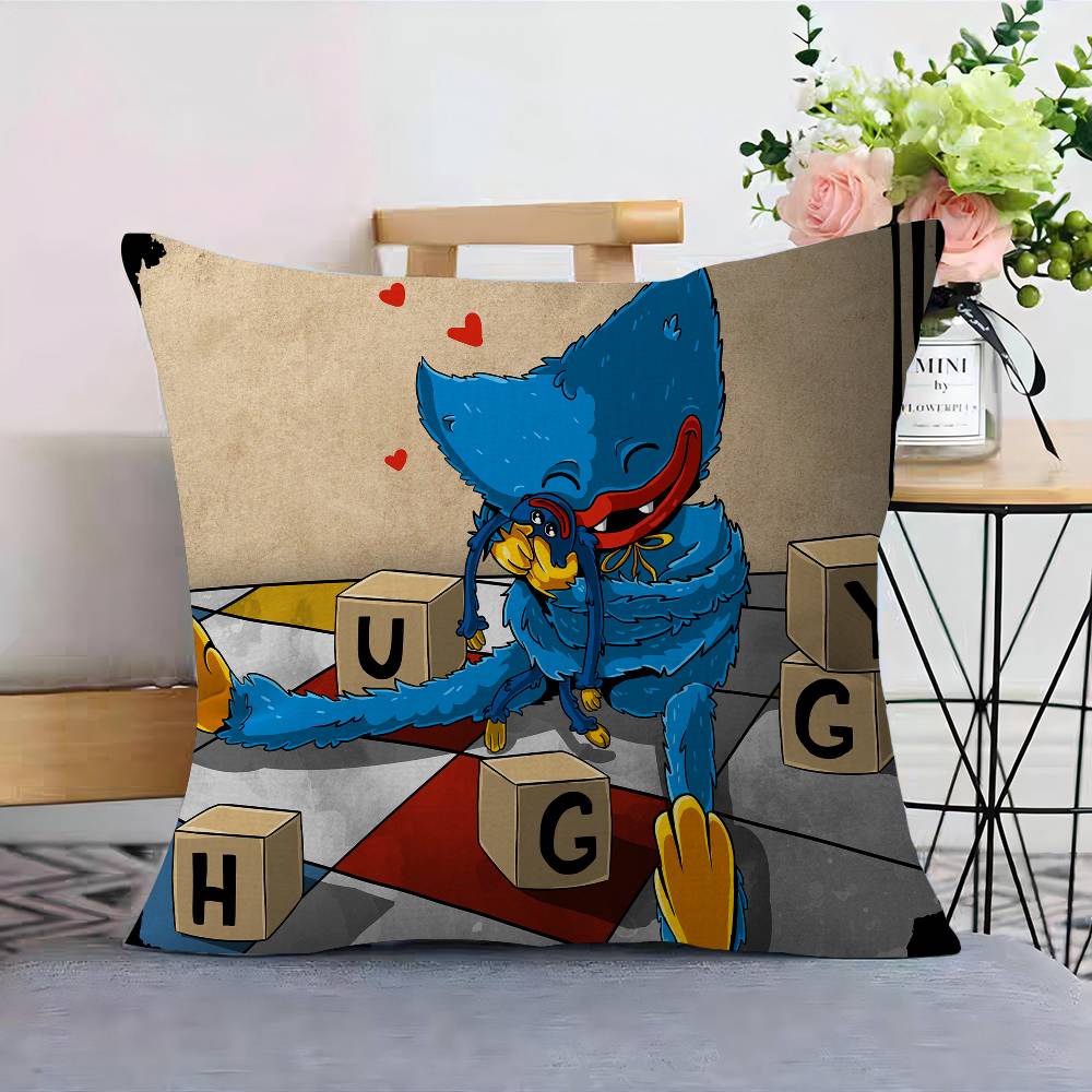H-Huggy W-Wuggy Pillow Anime Pillow Sofa Bed Head Pillow Cover Cushion Cover 45x45 Cm Fashion