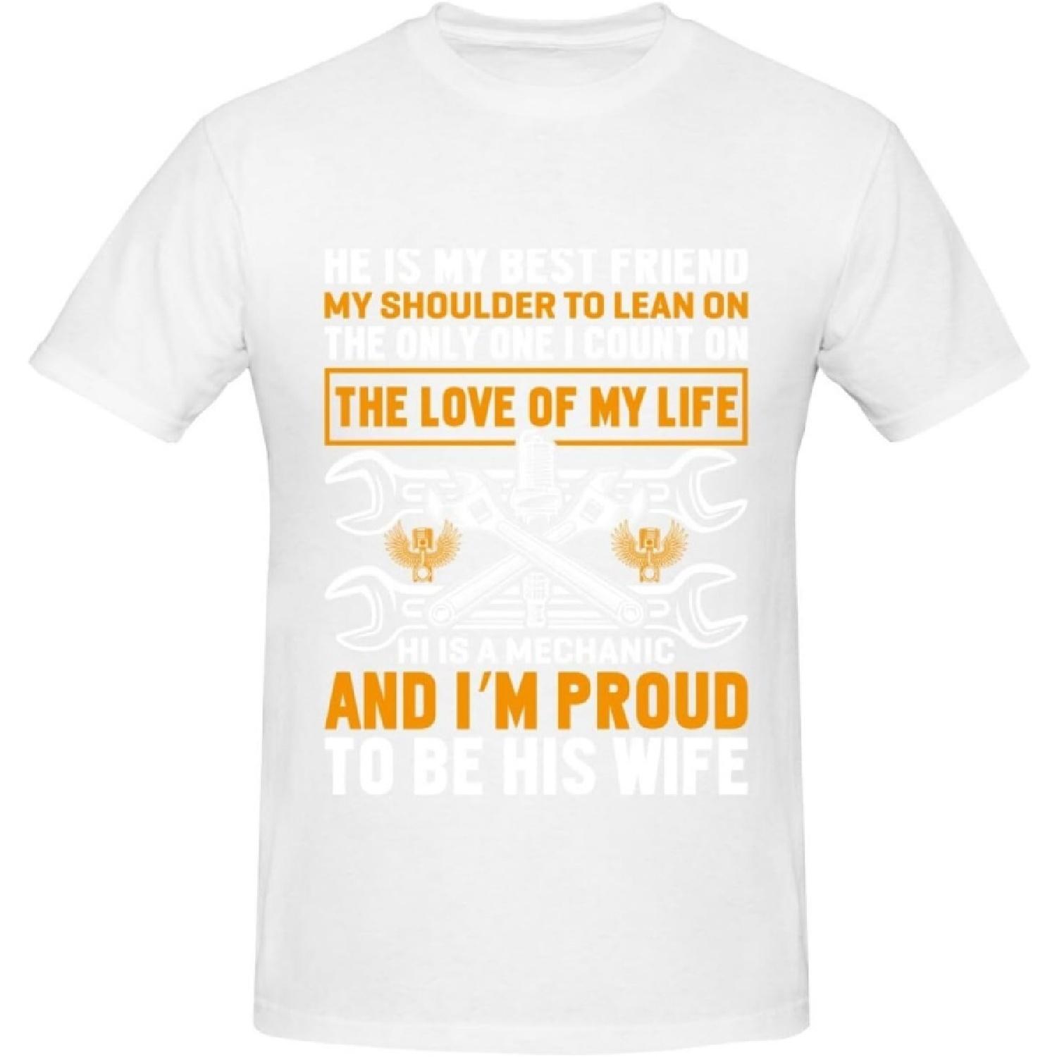 He is My Best Friend T-Shirt Cotton Short Sleeve for Men Women T-Shirt S