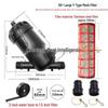 360° Rotating Sprinkler Head with 120 Mesh Filter for Greenhouse Drip Irrigation Systems