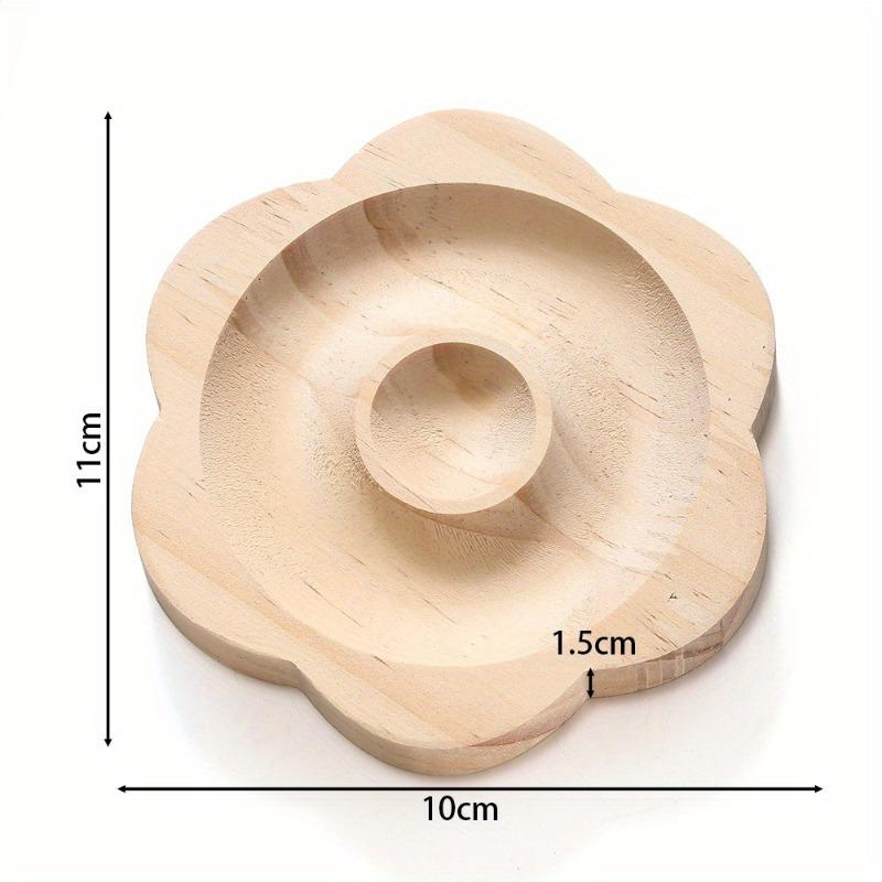 1Pc Wooden Bead Tray, Jewelry Design Tray, Tool Tray, DIY Handicraft Jewelry Bracelet Display Stand, Measuring Scale Tray