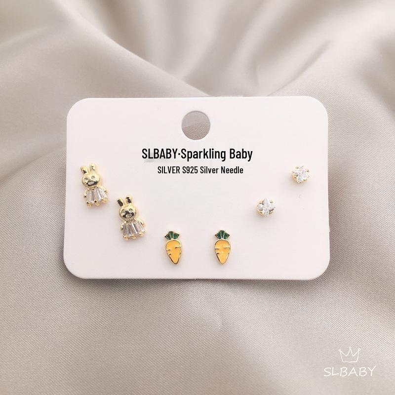 

Women s Mini Butterfly Stud Earrings, S925 Silver Needle, Light Luxury Sterling Silver