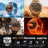 New Military Smart Watch Men 1.7 inches HD AMOLED Screen 100+Sports Heart Rate 1000Mah Battery HD Call 10ATM Waterproof Bracelet