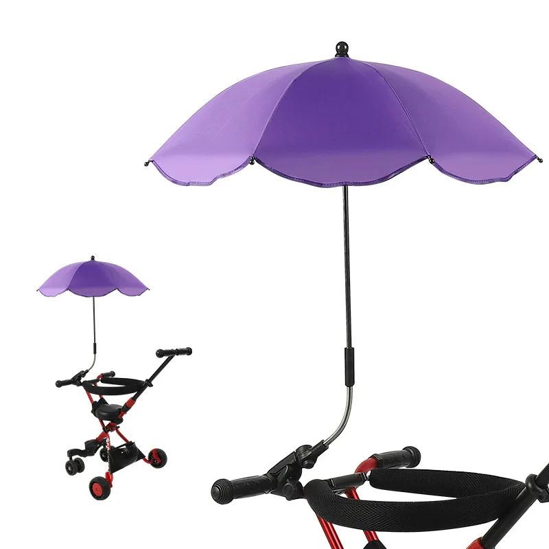 Universal Baby Parasol Baby Stroller Sun Shade Sun Protection Sun Shade for Strollers Waterproof Umbrella for Trolley