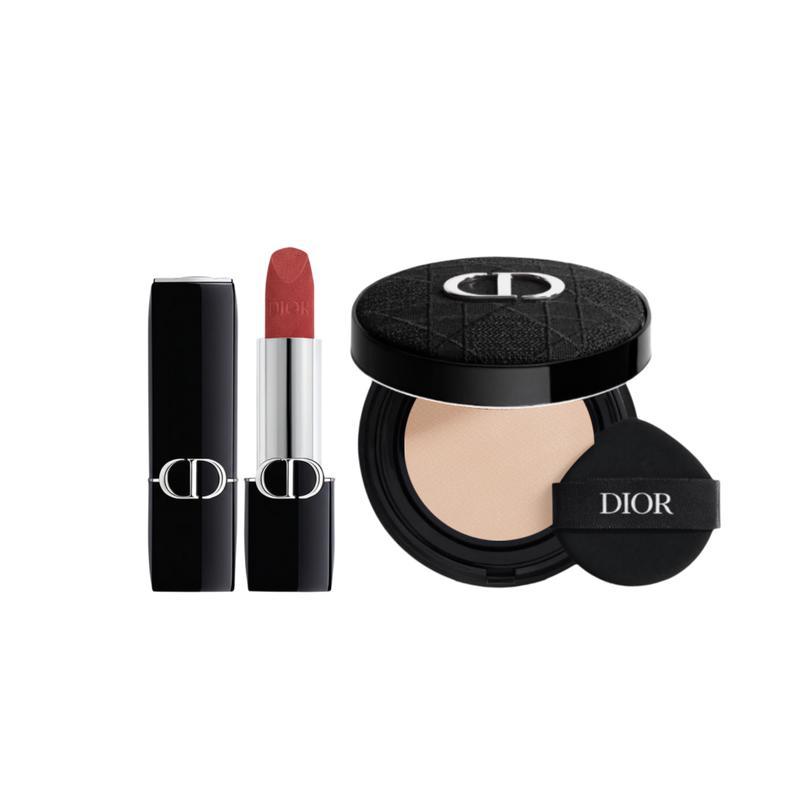 DIOR Губная помада Бархатная помада 720+ мягкая и сияющая воздушная подушка 0N без подарочной коробки подарочный пакет синий