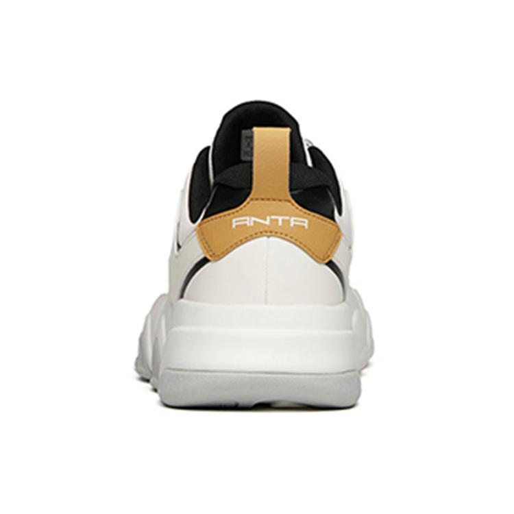 Anta Back Rise Slip Resistant Slip Resistant Low top Running Shoes Men's Black White Gray Comfortable 112148068-6