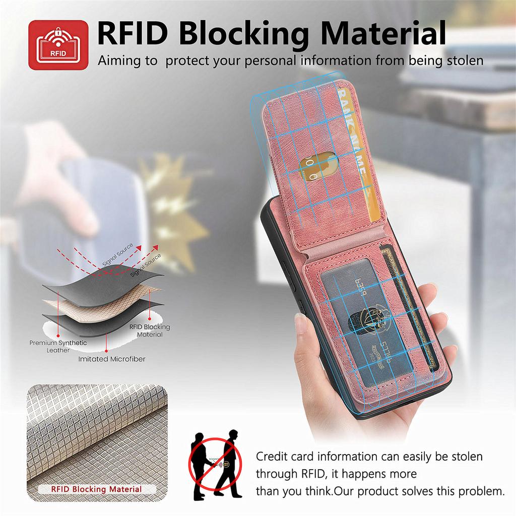 Phone Case For Xiaomi Redmi 14C 4G/14R 5G/Poco C75 4G Kickstand Leather Back Cover with Detachable Card Holder