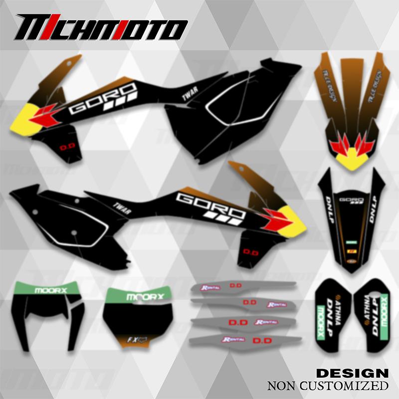 MCHMFG Graphics Backgrounds Decal Stickers Kits For KTM EXC EXCF XCW 2017 2018 125 250 350 450 SX SXF 2016 2017 2018