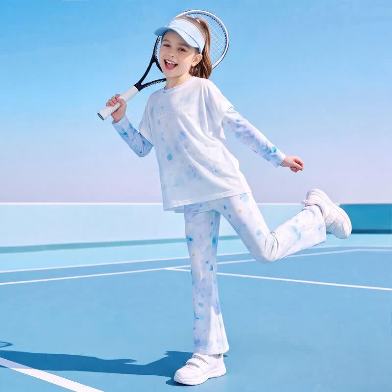 Moonkids Girls' Quick-Dry Long Sleeve Activewear