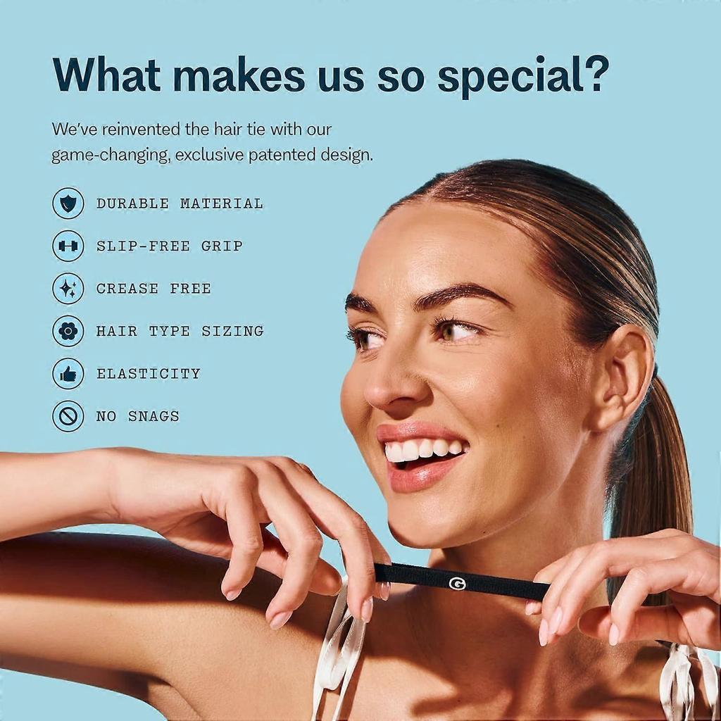 Hair Bands - Crease-Free Hair Ties for Effortless Styling - Firm Hold - Seamless