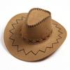 Fashion Simple Adult Kids Cowboy Hat Western Child Cowgirl Hats Halloween Birthday Costumes Accessories Holiday Decorations