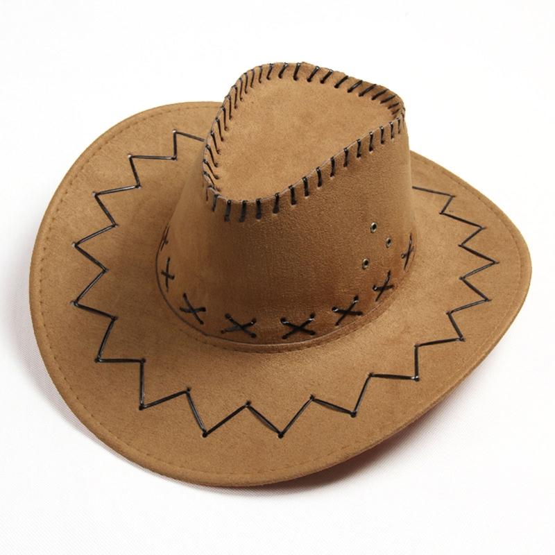 Fashion Simple Adult Kids Cowboy Hat Western Child Cowgirl Hats Halloween Birthday Costumes Accessories Holiday Decorations