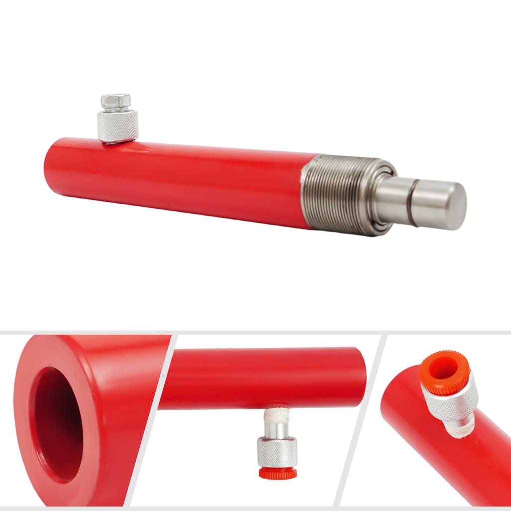 4 Tonnen Hydraulischer Porta Power Zylinder - Auslaufsicherer Metall 12,5 cm Hubbereich, Heavy-Duty für Auto LKW Landmaschinen Reparatur