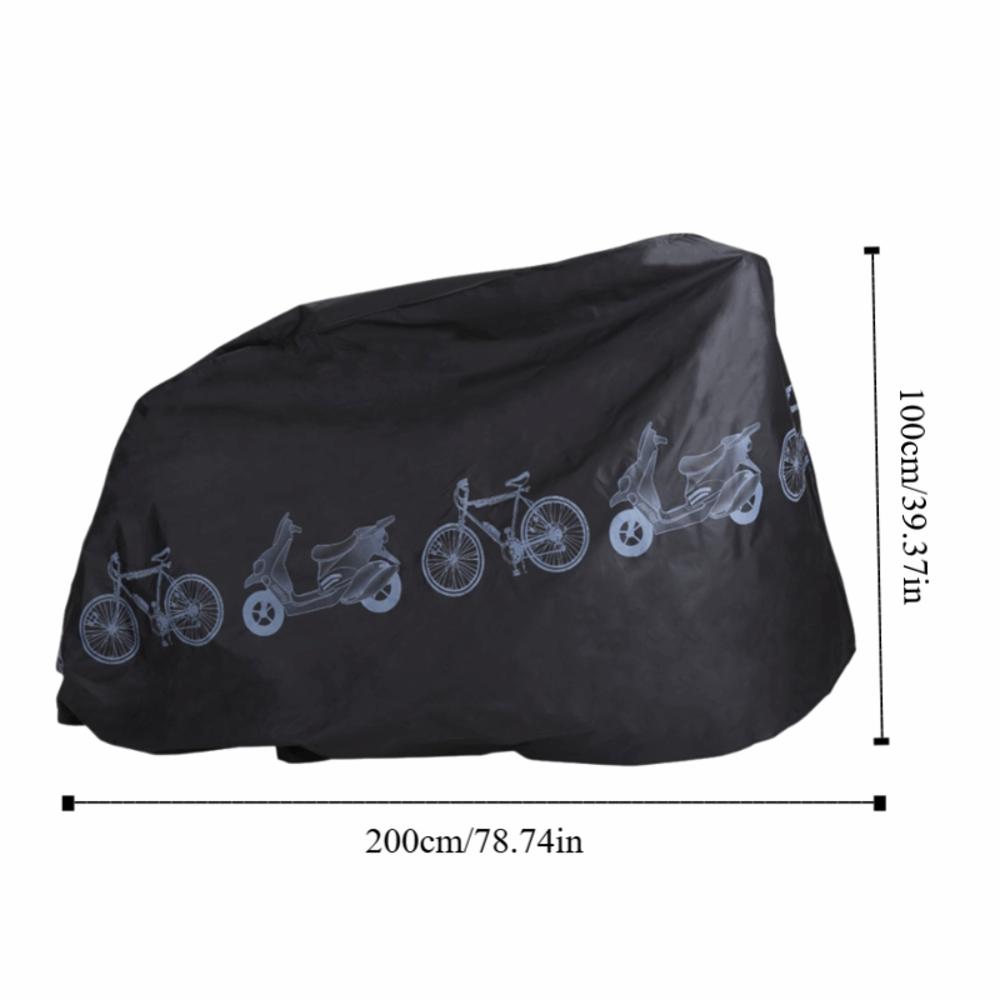 Durable PEVA Bicycle Rain Cover Black&White Waterproof Bike Cover All-Weather Electric Bikes Covers Outdoor Use