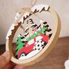 2D Christmas Snowman Decoration, Christmas Wooden Ornaments, Holiday Home Decorations